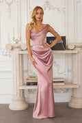 ARIA One-Shoulder Bridesmaid Dress - Rose Pink