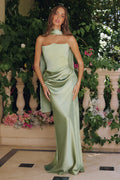 ROBYN Strapless Bridesmaid Dress - Sage Green