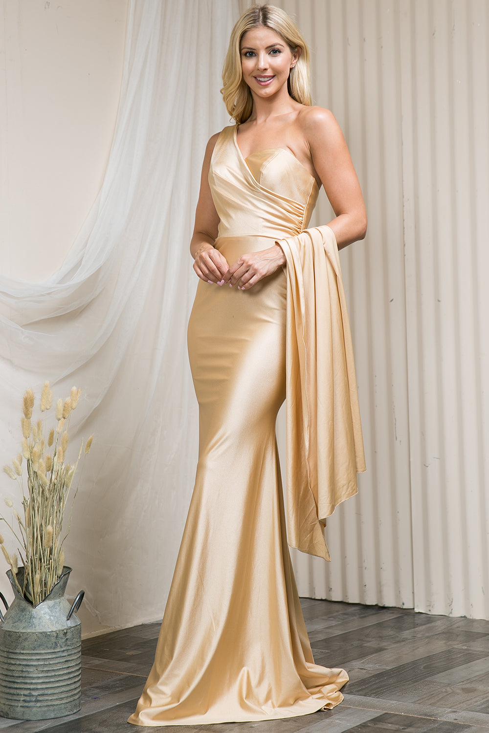 Long Sleeve Maxi Dress | One Shoulder Mermaid Dress | DOYIN LONDON Long Sleeve Maxi Dress | One Shoulder Mermaid Dress | DOYIN LONDON
