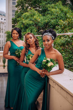 Load image into Gallery viewer, Emerald Green Midi Dress | Women&#39;s Green Midi Dress | DOYIN LONDON
