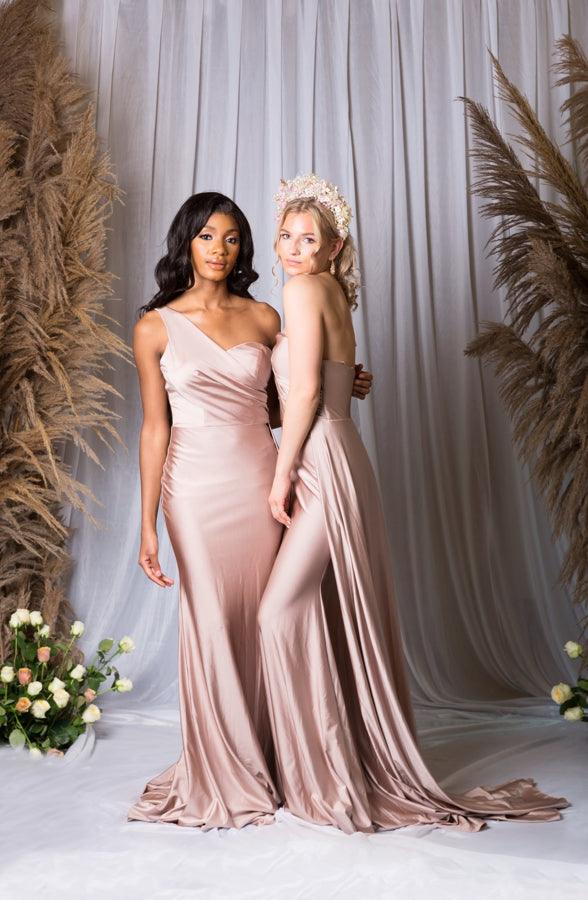 One Shoulder Maxi Dress | Long Sleeve Maxi Dress | DOYIN LONDON