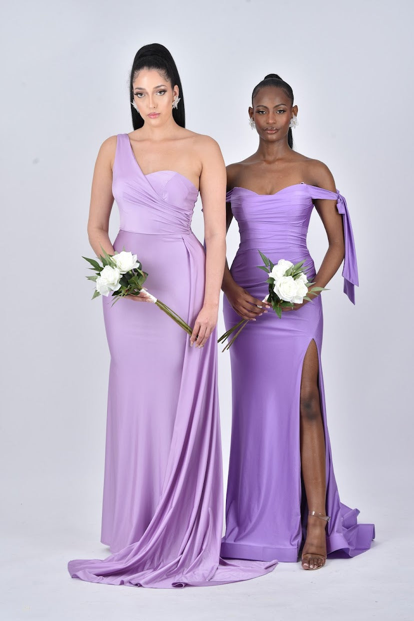 Purple Bridesmaids Dress | Purple Maxi Dress | DOYIN LONDON