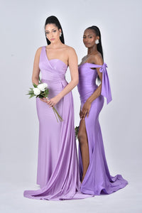 Purple Bridesmaids Dress | Purple Maxi Dress | DOYIN LONDON