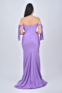 Purple Bridesmaids Dress | Purple Maxi Dress | DOYIN LONDON