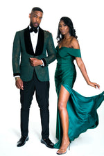 Load image into Gallery viewer, The PROMISE Dress - Emerald Green - DOYIN LONDON
