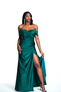 The PROMISE Dress - Emerald Green - DOYIN LONDON