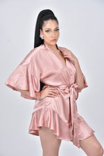 Load image into Gallery viewer, The REBECCA Robe - Blush Pink - DOYIN LONDON
