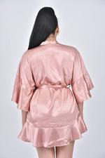 Load image into Gallery viewer, The REBECCA Robe - Blush Pink - DOYIN LONDON
