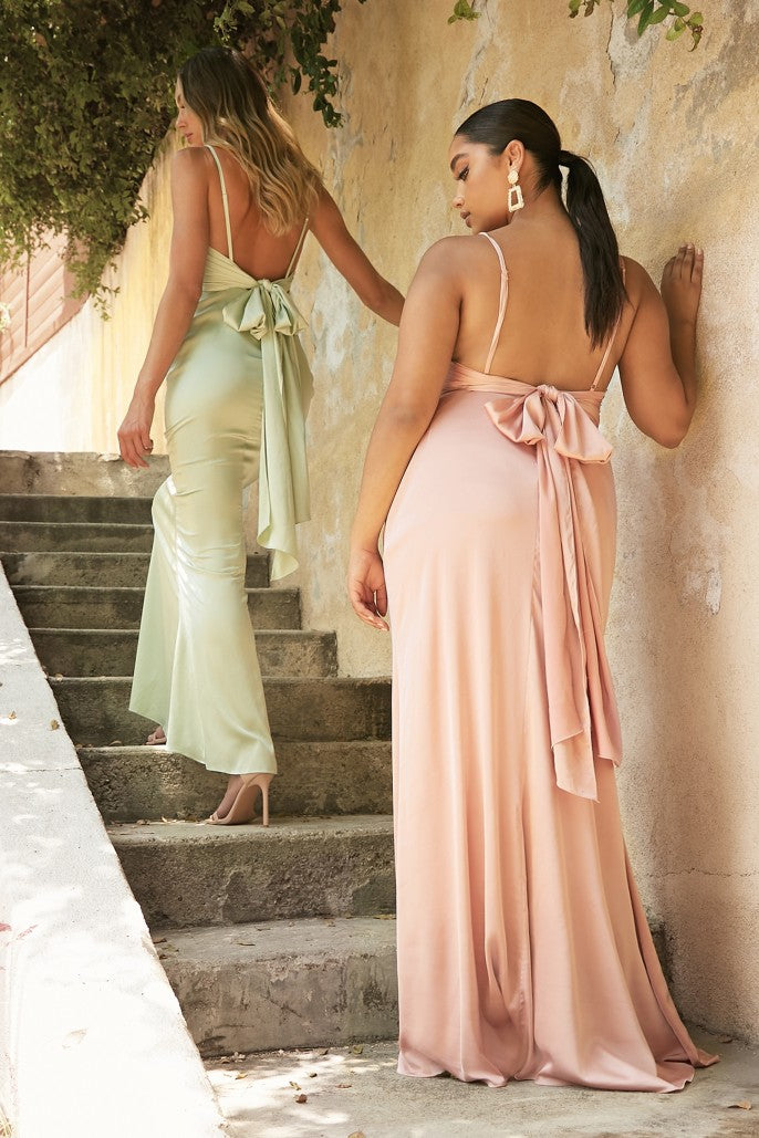 The FIONA Dress - Sage Green - DOYIN LONDON