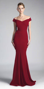 Load image into Gallery viewer, Off-the-Shoulder Sweetheart neckline Bridesmaids Evening Maxi Dress 2
