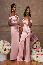 Load image into Gallery viewer, The MELANIE Dress - Blush Pink - DOYIN LONDON
